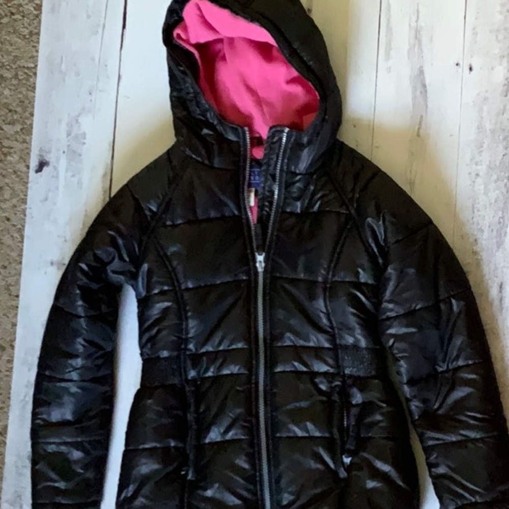 Black Hooded Puffer Jacket